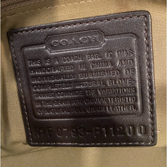 Vintage Coach Hampton brown leather satchel bag - Picture 4 of 4